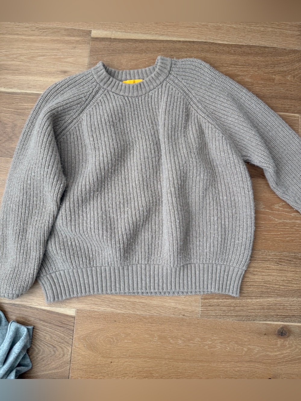Yellow the label sweater